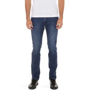 Mott & Bow Jeans SZ W36 L30 Slim Broome Straight Dark Wash Stretch Denim Zip Fly